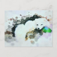 *~* Vida Selvagem AP18 Snow White Arctic Raposa Po