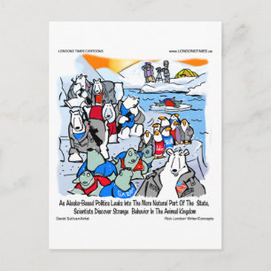 Cartão Postal Vida Selvagem & Política no Alasca Camisetas e Pre