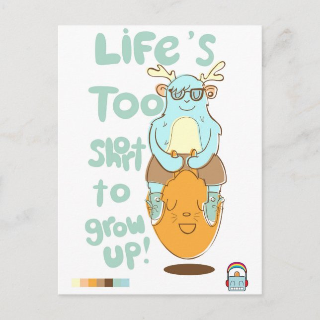 Cartão Postal vidas muito curtas (Frente)