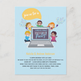 Cartão Postal Vídeo Chat Online de Aniversário de CRIANÇAS Trans