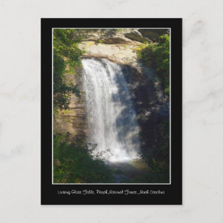 Cartão Postal Vidro Cai Waterfall North Carolina