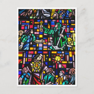 Cartão Postal vidro corado da catedral