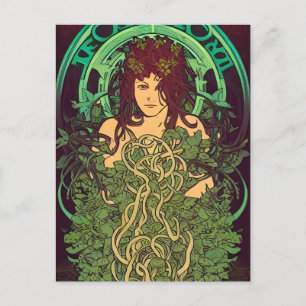 Cartão Postal Vidro Pintado Mãe Terra