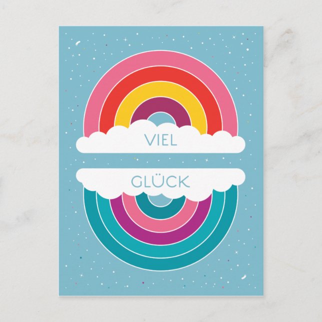 Cartão Postal Viel Glück (Frente)