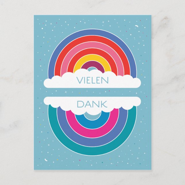 Cartão Postal Vielen Dank (Frente)