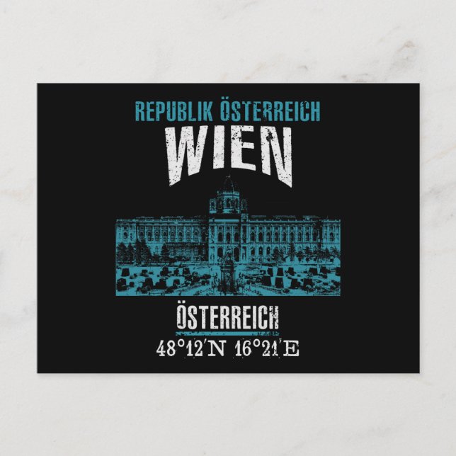 Cartão Postal Viena (Frente)