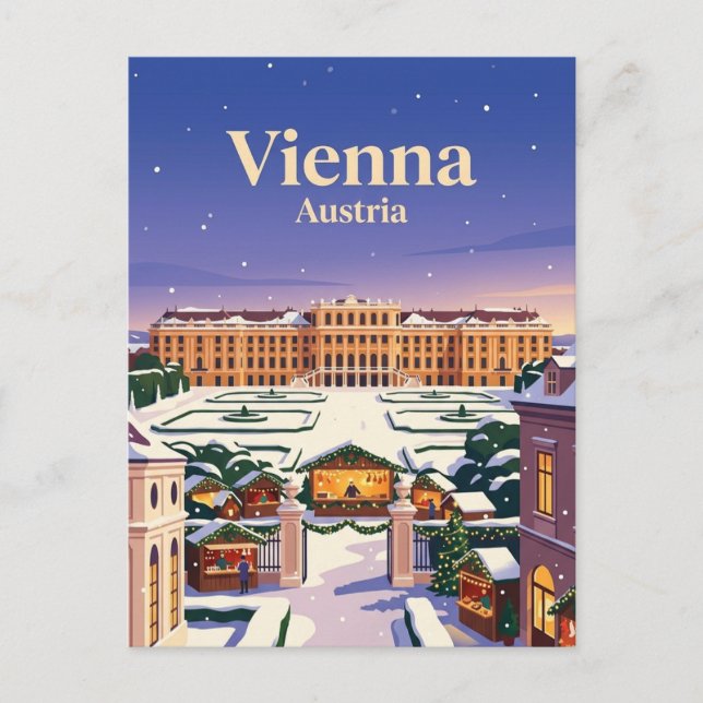 Cartão Postal Viena Áustria (Frente)