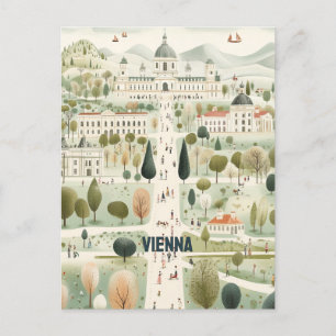 Cartão Postal Viena, Áustria, Viagem