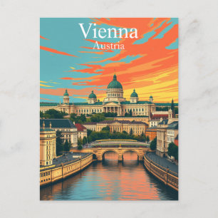 Cartão Postal Viena, Áustria, Viagem