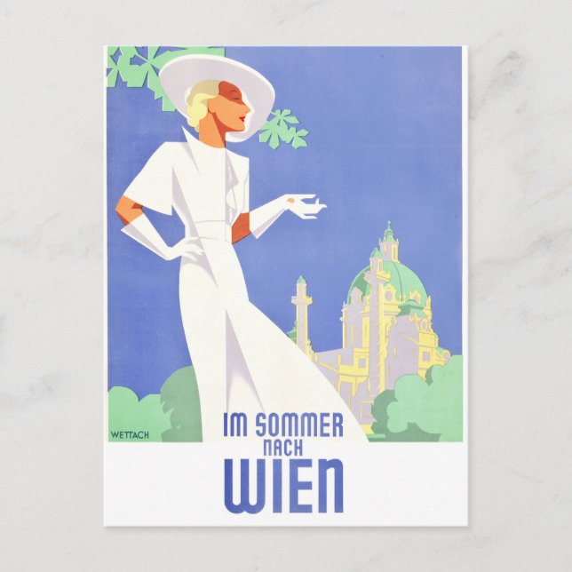 Cartão Postal Viena no Verão (Frente)
