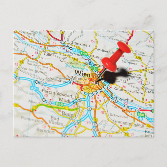 Cartão Postal Viena, Viena, Áustria (Frente)
