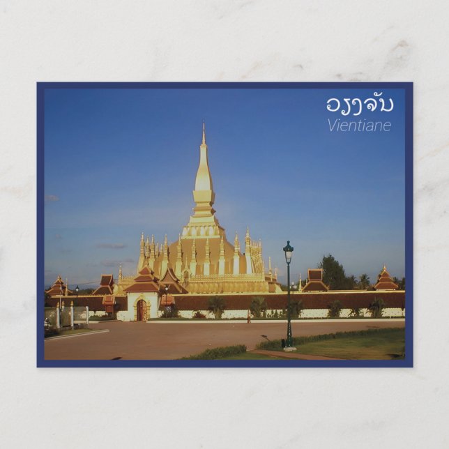 Cartão Postal Vientiane - Laos (Frente)