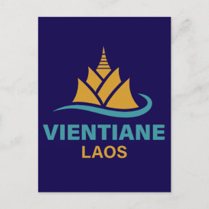 Cartão Postal Vientiane Laos Sudeste Asiático