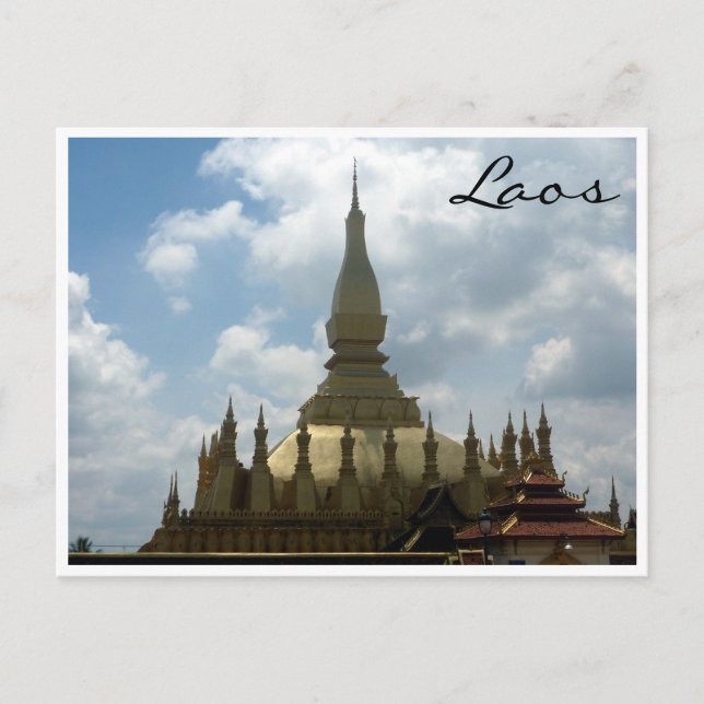 Cartão Postal vientiane ouro estúpido (Frente)