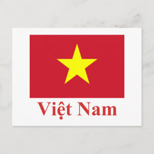 Cartão Postal Vietnã com nome em vietnamita