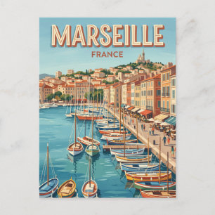 Cartão Postal Vieux-Port de Marselha França