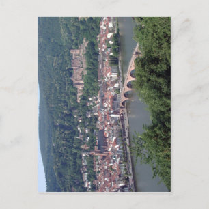 Cartão Postal View from Heidelberg, Alemanha, crédito de conteúd