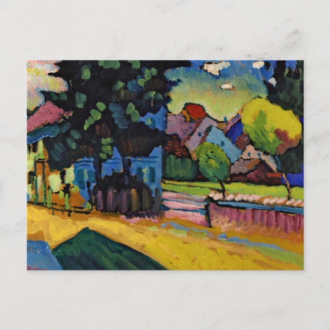 Cartão Postal View of Murnau, 1903 by Wassily Kandinsky (Frente)