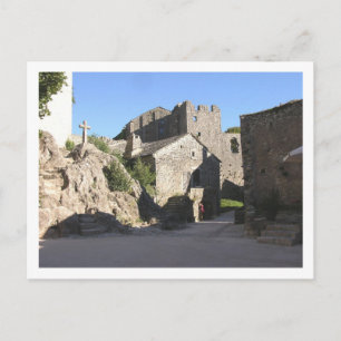 Cartão Postal View of the fortified church built by the Knights