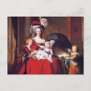 Cartão Postal Vigée-Lebrun - Marie Antoinette e seus filhos