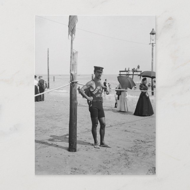 Cartão Postal Vigilante da Praia de Brighton, 1906 (Frente)
