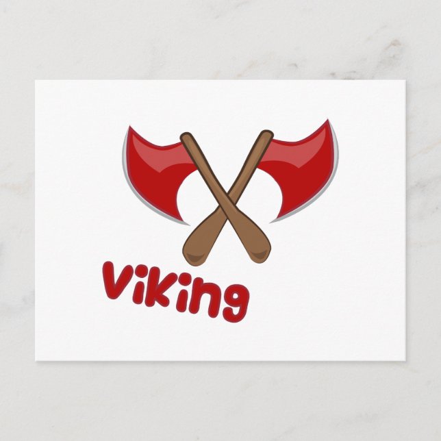 Cartão Postal Viking Ax (Frente)