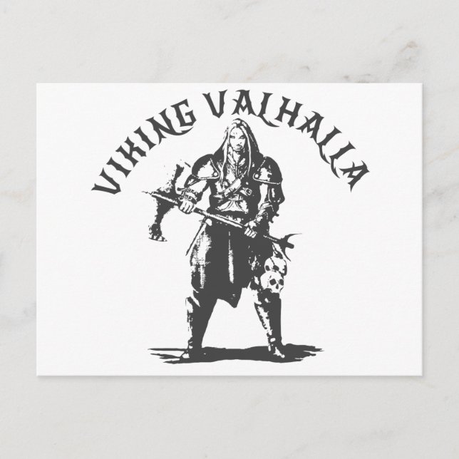 Cartão Postal Viking Valhalla - Design 6 (Frente)