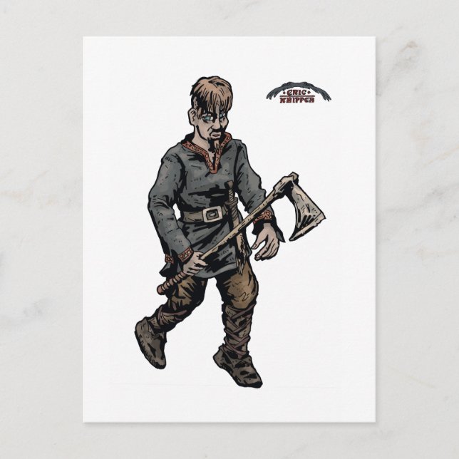 Cartão Postal Viking warrior (Frente)