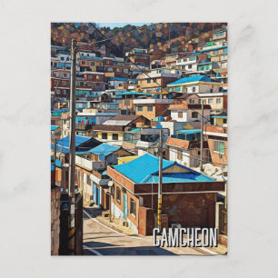 Cartão Postal Vila Cultural Gamcheon Viagem Busan