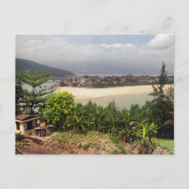 Cartão Postal Vila das ilhas de pesca, Vietname