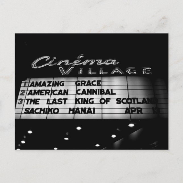 Cartão Postal Vila de Cinema (Frente)