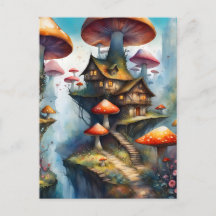 Vila de fadas colorida, Postcrossing