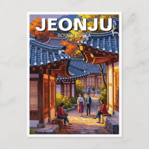 Cartão Postal Vila Hanok de Jeonju Coreia do Sul