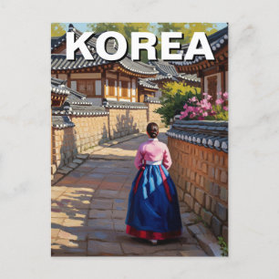 Cartão Postal Vila Hanok de Jeonju Coreia do Sul
