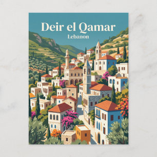 Cartão Postal Vila Histórica, Deir el Qamar Líbano