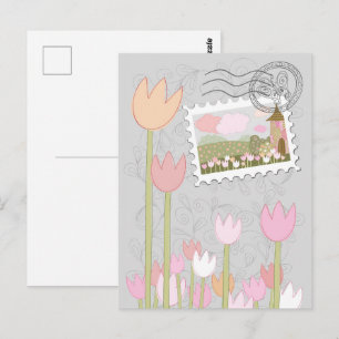 Cartão Postal Vila Mágica e Caprichosa Jardim