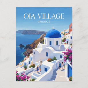 Cartão Postal Vila Oia Grécia
