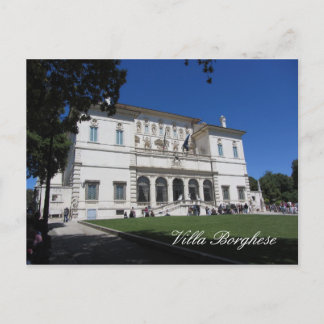 Cartão Postal Villa Borghese, Roma, Itália