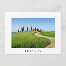 Cartão Postal Villa fazenda com ciprestes na Toscana