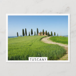 Cartão Postal Villa fazenda com ciprestes na Toscana