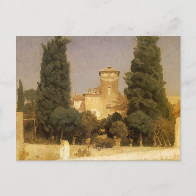 Cartão Postal Villa Malta, Roma por Lord Frederic Leighton (Frente)