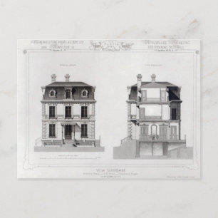 Cartão Postal Villa Suburbaine, Premier Chasse na Rua. Nuvem