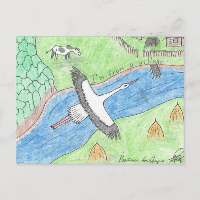 Cartão Postal Village Vibes (Frente)