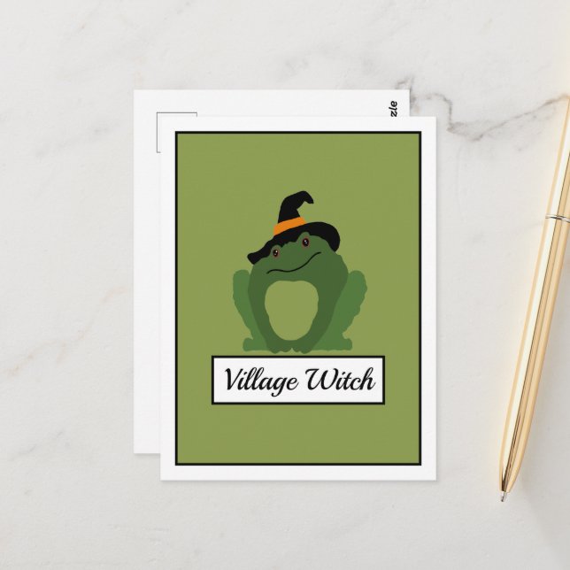 Cartão Postal Village Witch, Toad (Frente/Verso In Situ)