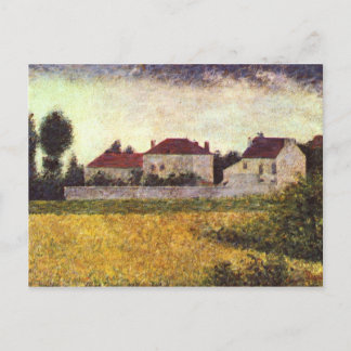 Cartão Postal Ville d'Avray, as casas brancas de Georges Seurat
