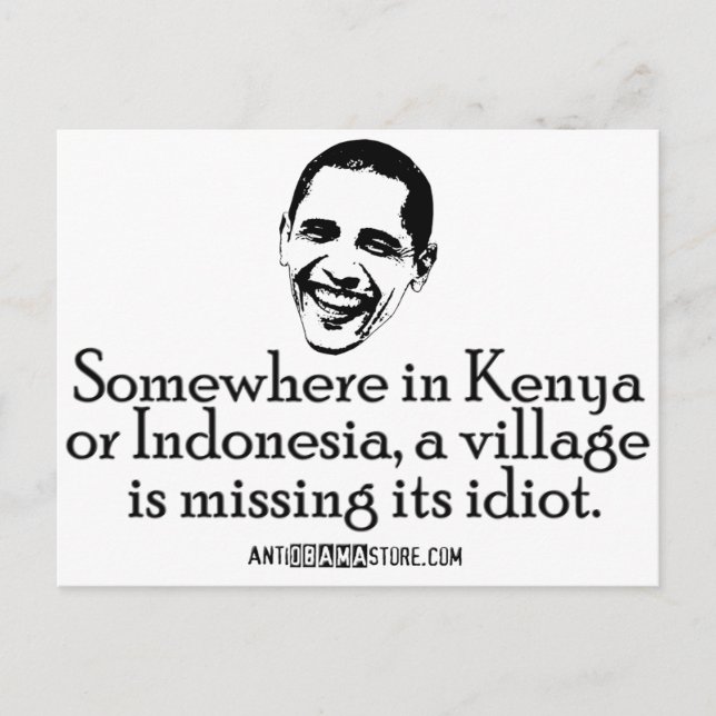 Cartão Postal Villiage Idiot (Frente)