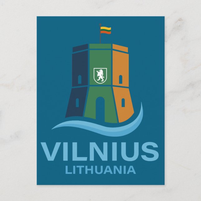 Cartão Postal Vilnius Lithuania (Frente)