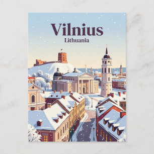 Cartão Postal Vílnius Lituânia