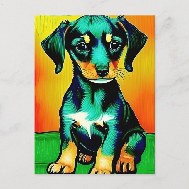 Cartão Postal Vincent Van Dog (Frente)