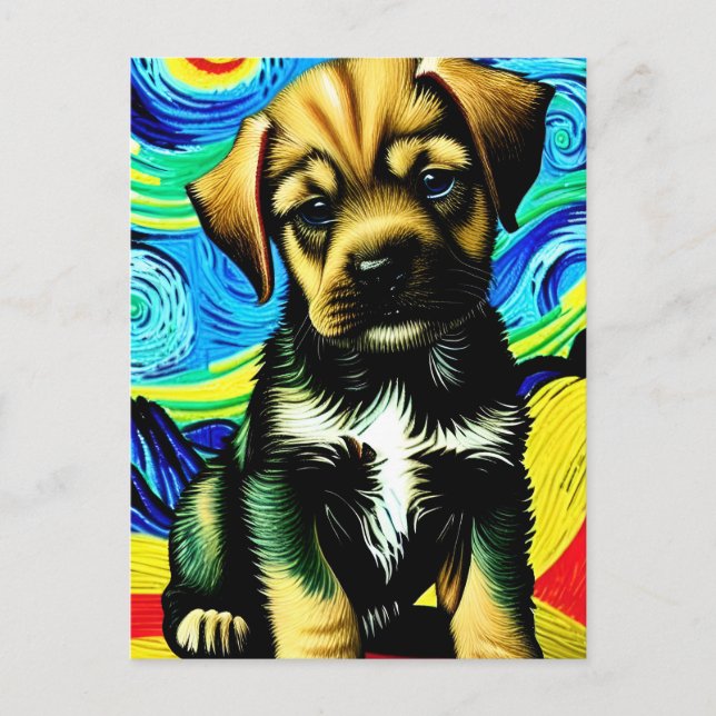 Cartão Postal Vincent Van Dog (Frente)